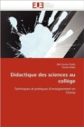 Didactique Des Sciences Au Coll ge - Book