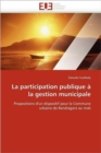 La Participation Publique   La Gestion Municipale - Book