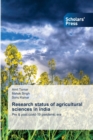 Research status of agricultural sciences in india - Book