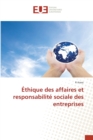 Ethique des affaires et responsabilite sociale des entreprises - Book