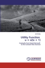 Utility Function u = x/(x + 1) - Book