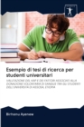 Esempio di tesi di ricerca per studenti universitari - Book
