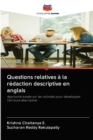Questions relatives a la redaction descriptive en anglais - Book