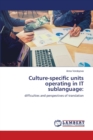 Culture-specific units operating in IT sublanguage - Book