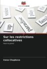 Sur les restrictions collocatives - Book