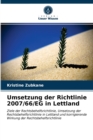 Umsetzung der Richtlinie 2007/66/EG in Lettland - Book