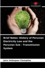 Brief Notes : History of Peruvian Electricity Law and the Peruvian Sub - Transmission System - Book