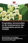 Proprietes structurelles et de luminescence des nanopoudres pures de Y2SiO5 - Book