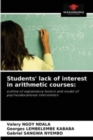 Students' lack of interest in arithmetic courses - Book