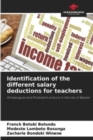 Identification of the different salary deductions for teachers - Book