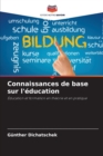 Connaissances de base sur l'education - Book