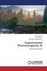 Experimental Pharmacognosy III - Book