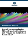 Auswirkungen privater Mikrofinanzinstitutionen auf Frauen im landlichen Raum in AP - Book