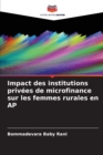 Impact des institutions privees de microfinance sur les femmes rurales en AP - Book