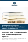 Methodik zum Leseverstandnis von Texten in englischer Sprache - Book