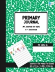 Primary Story Journal : Dotted Midline and Picture Space Green Marble Design Grades K-2 School Exercise Book Draw and Write Note book 100 Story Pages - ( Kids Composition Notebooks ) Durable Soft Cove - Book