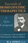 Essentials of Homoeopathic Therapeutics : A Quiz Compend - Book