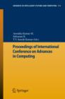 Proceedings of International Conference on Advances in Computing - Book