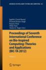 Proceedings of Seventh International Conference on Bio-Inspired Computing: Theories and Applications (BIC-TA 2012) : Volume 2 - Book