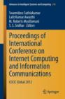 Proceedings of International Conference on Internet Computing and Information Communications : ICICIC Global 2012 - Book