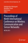 Proceedings of Ninth International Conference on Wireless Communication and Sensor Networks : WCSN 2013 - eBook