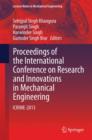 Proceedings of the International Conference on Research and Innovations in Mechanical Engineering : ICRIME-2013 - Book