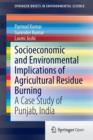 Socioeconomic and Environmental Implications of Agricultural Residue Burning : A Case Study of Punjab, India - Book