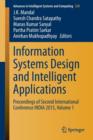 Information Systems Design and Intelligent Applications : Proceedings of Second International Conference INDIA 2015, Volume 1 - Book