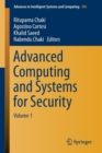 Advanced Computing and Systems for Security : Volume 1 - Book