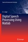 Digital Speech Processing Using Matlab - Book
