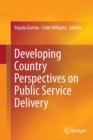 Developing Country Perspectives on Public Service Delivery - Book