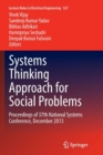 Systems Thinking Approach for Social Problems : Proceedings of 37th National Systems Conference, December 2013 - Book