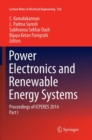Power Electronics and Renewable Energy Systems : Proceedings of ICPERES 2014 - Book