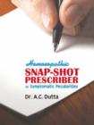 Homoeopathic Snap-Shot Prescriber : on Symptomatic Peculiarities - Book