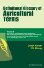 Definitional Glossary of Agricultural Terms:  Volume II - Book