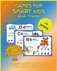 Games for SMART KIDS : Alphabet Letter Zoo Exercise With Cartoon Vocabulary, Activity Book for Children, Ages 4-8, Easy, Large Format, Picture Matching with Words, Mazes, Drawing with Dot Instructions - Book