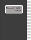 Manuscript Paper - Wide Staff - Book