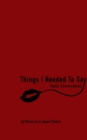 Things I Needed To Say - Book