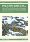 Effects of Climate Variation on the Breeding Ecology of Arctic Shorebirds - Book