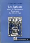 Les Enfants dans la litterature francaise du Moyen Age - Book