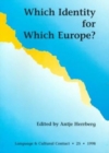 Which Identity for Which Europe? - Book