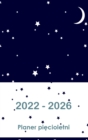 2022-2026 Planer pi&#281;cioletni : Oprawa twarda - 60-miesi&#281;czny kalendarz, 5-letni kalendarz spotka&#324;, biznesplany, kalendarz agendy Organizator Logbook i dziennik (Planer miesi&#281;czny) - Book
