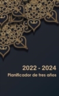 2022-2024 Planificador de tres anos : Calendario de 36 meses Calendario con vacaciones Planificador diario de 3 anos Calendario de citas Agenda de 3 anos - Book