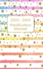 Planificateur mensuel de 3 ans 2022-2024 : Calendrier 36 mois planificateur triennal 2021-2023, carnet de rendez-vous, organisateur d'horaire mensuel, journal intime - Book