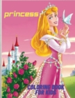 Princess Coloring Book : Princess Coloring Book for Girls -Side by Side Activity Book Design - Book