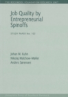 Job Quality by Entrepreneurial Spinoffs - Book