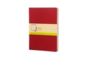 Moleskine Plain Cahier Xl - Red Cover (3 Set) - Book