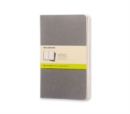 Moleskine Pebble Grey Plain Cahier Large Journal (3 Set) - Book