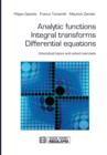 Analytic functions Integral transforms Differential equations - Book
