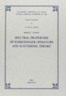 Spectral properties of Schroedinger operators and scattering theory - Book